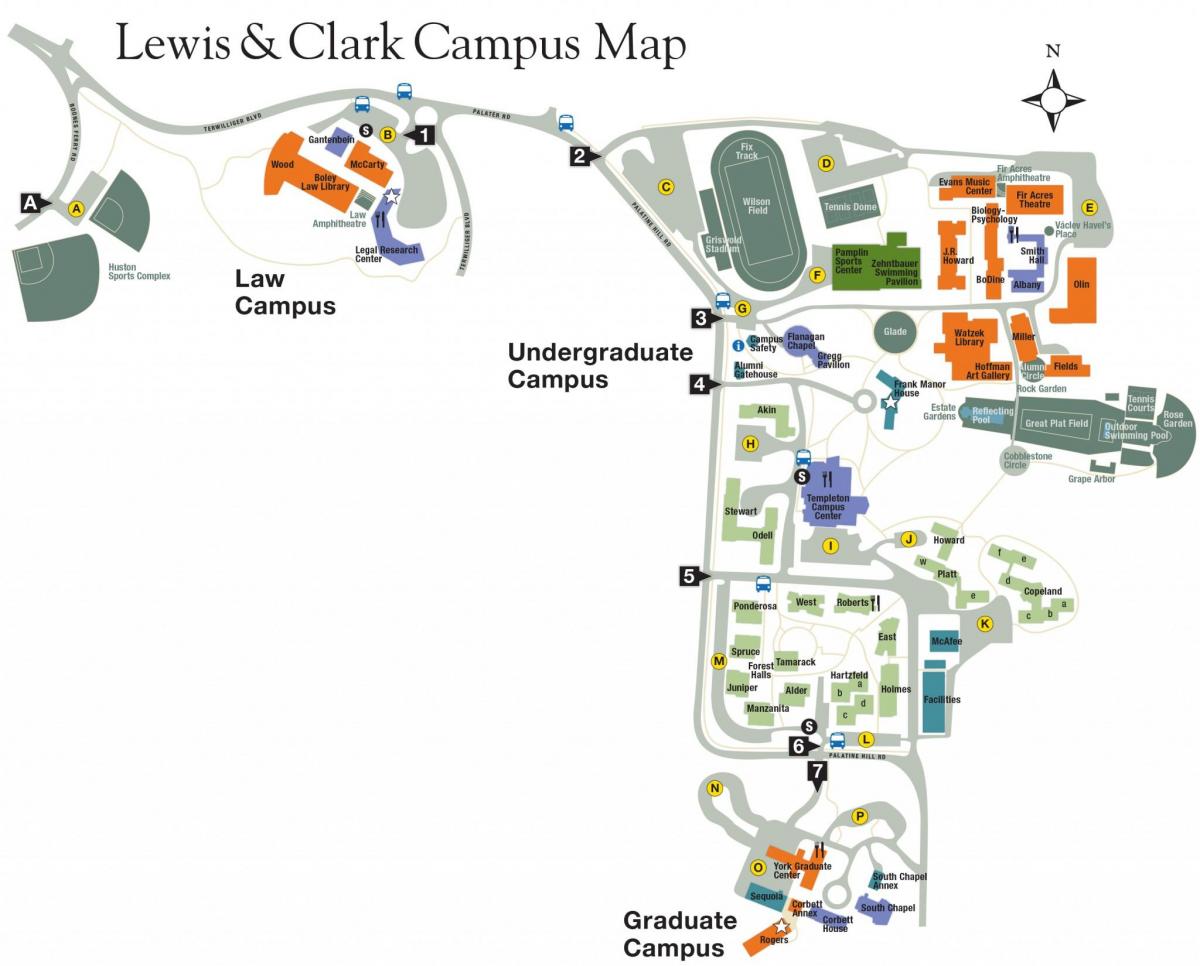 kaart lewis ja clark College