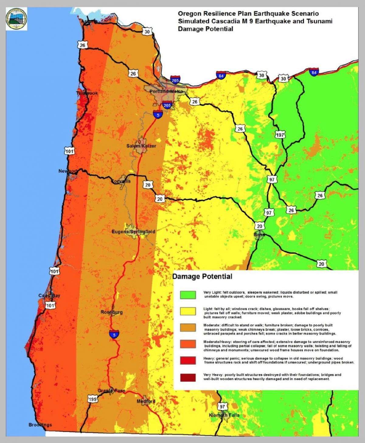 maavärina kaarti Portland
