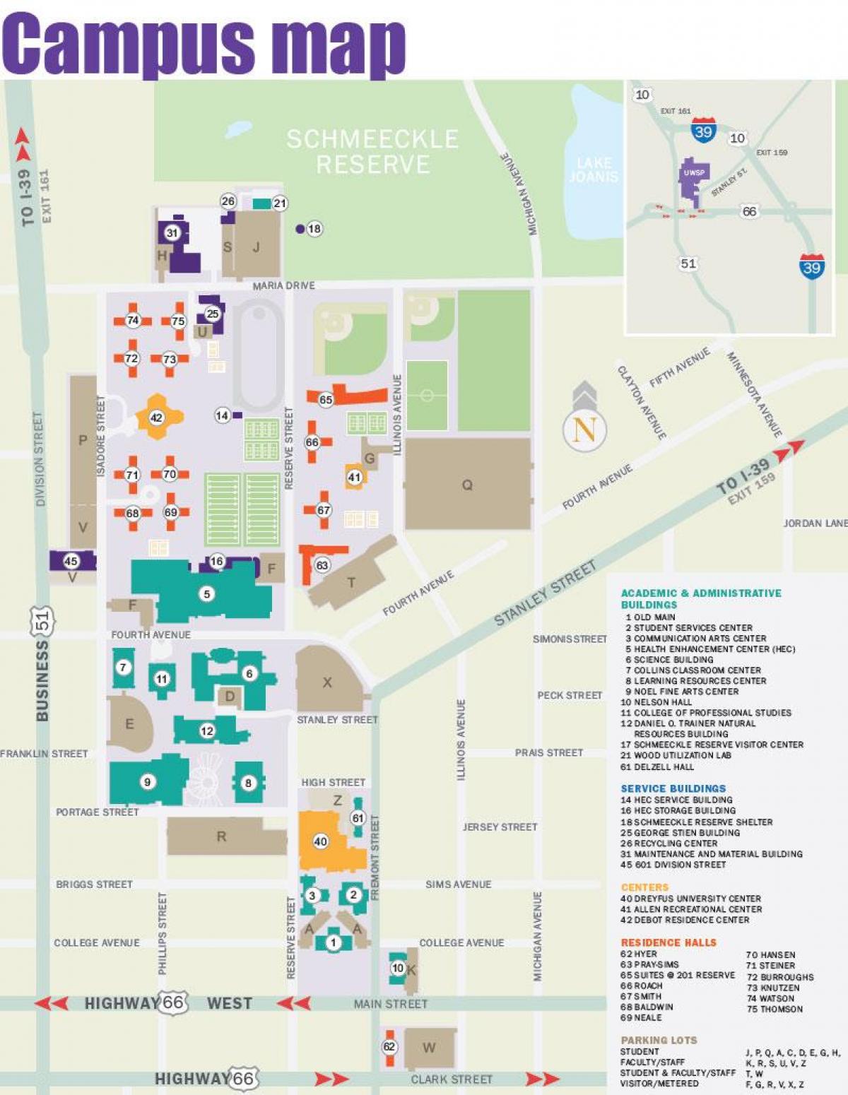 kaart Portland state University
