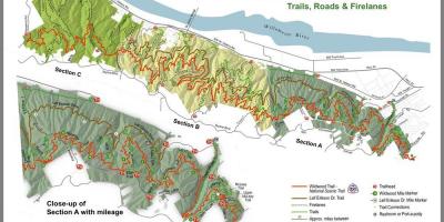 Metsa Park, Portland trail kaart