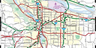Kaart Portland-ja lääne-railroad
